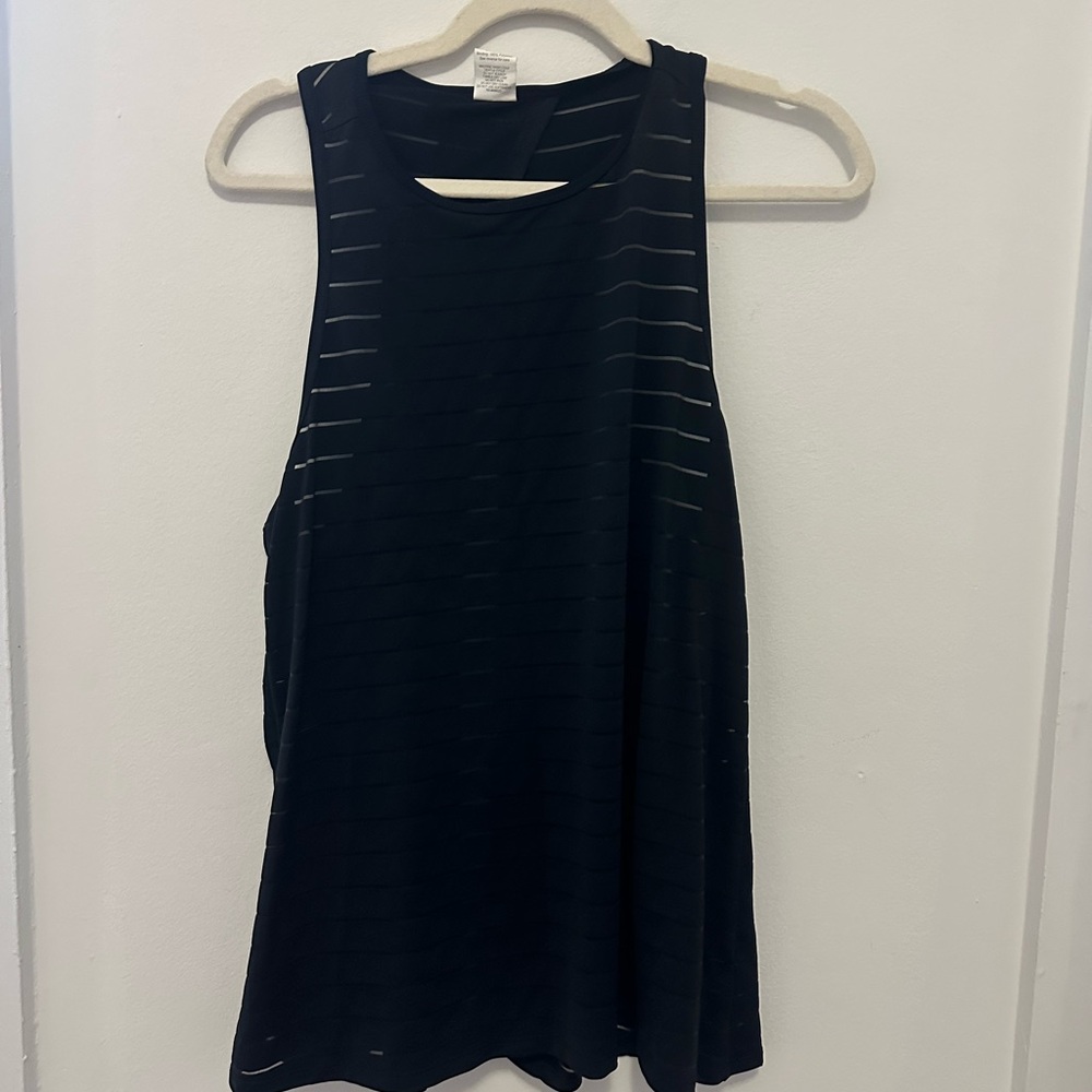BCG Black Striped Tank Top